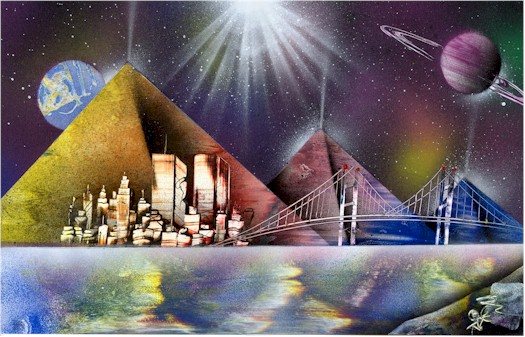 Spraypaint artist, convention entertainment, variety artist