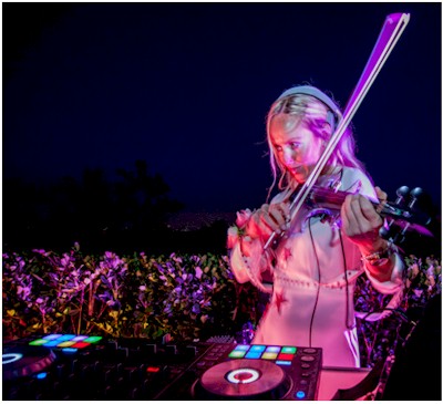 Kat V Electric Violinist and DJ 202-369-1063